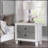 Two-Tone Finish Nightstand With 2 Drawers, Rustic Gray And Weathered White