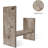 Desktop Organizer Office Storage Rack Adjustable Wood Display Shelf - Free Style Double H Display - Grey Oak
