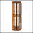 Gorgeous Corner Curio Cabinet With Adjustable Glass Shelves And Mirrored Back, Ideal For Displaying Treasured Items.-1051739930