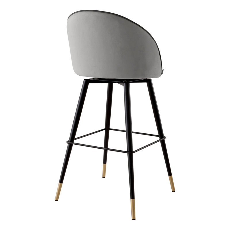 Cooper Swivel Stool, Roche Light Gray, Bar Stool (30.71" Seat Height)