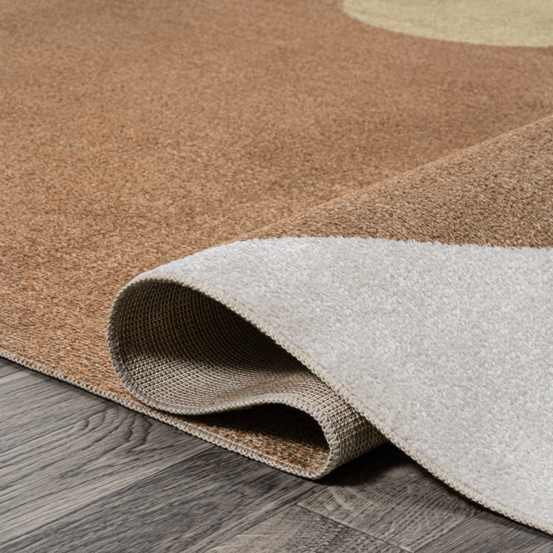 Rectangle Graycen Machine Woven Polyester Area Rug, Rectangle 2'11" x 4'11"