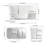 Fslefay 47'' Freestanding Bathtub Solid Surface Deep Soaking Tubs