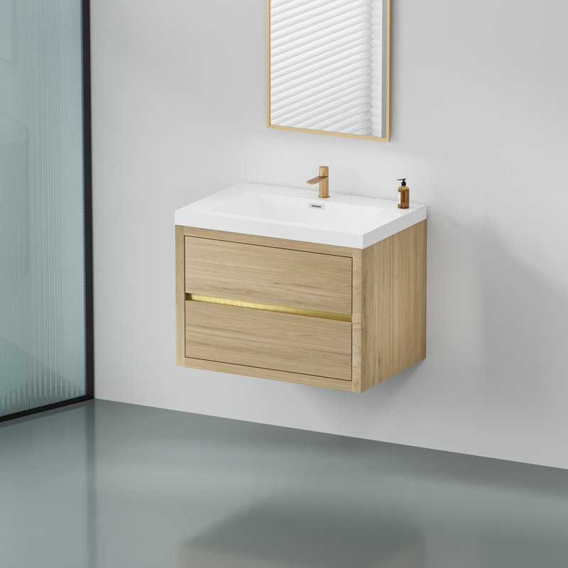 Meuble-lavabo flottant avec lavabo Leiston