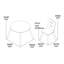 Kids Round Table and Chair Set