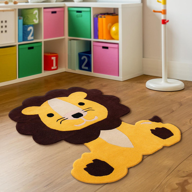 Tapis en laine pour enfants Unique Loom, Nouveauté 5 pi 6 po x 6 pi 1 po
