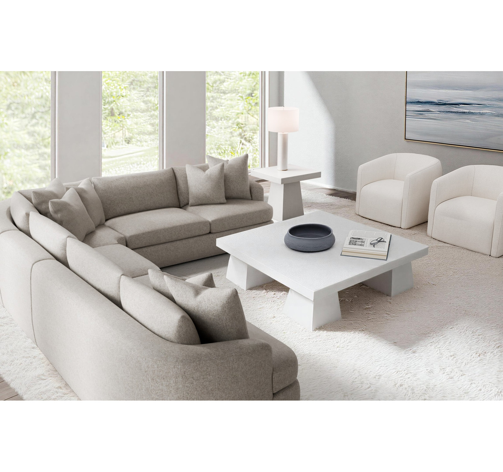 Jules Upholstered L-Sectional, 1697-012