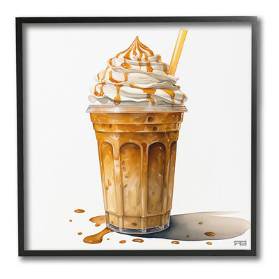 Coffee with Whipped Cream Framed Giclee Art by RB