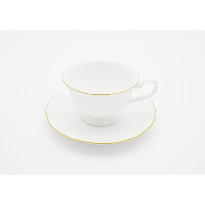 Amelie Bone China Teacup and Saucer