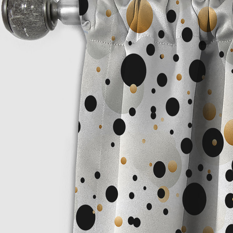 Motif à pois Minimalist Beauty - Rideau abstrait - Rideau occultant - 1 panneau, L 52 po x L 84 po