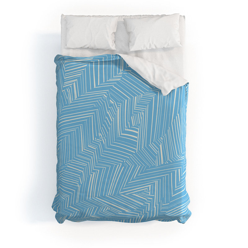 Ensemble de housse de couette standard en coton Jenean Morrison, Housse de couette double + 2 taies décoratives st