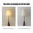 French Vintage-Style Iron & Fabric Floor Lamp