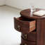 Table de chevet en bois, table d'appoint, table de bout ronde
