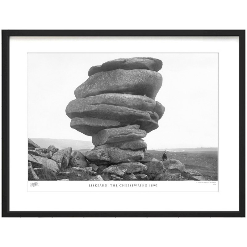 Liskeard, The Cheesewring 1890 - Single Picture Frame Print, 60cm H x 80cm W x 2.3cm D