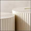 Ensemble de 2 tables basses gigognes Beige
