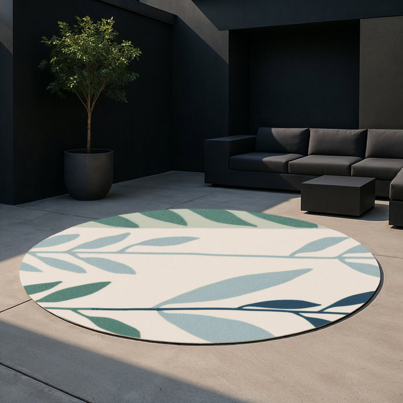 Tapis intérieur et extérieur Woodland, Rond 5 pi