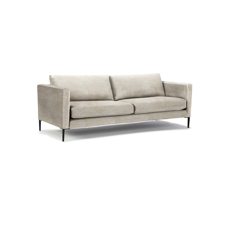 Tuxedo Arm Sofa, Eggshell Polyester