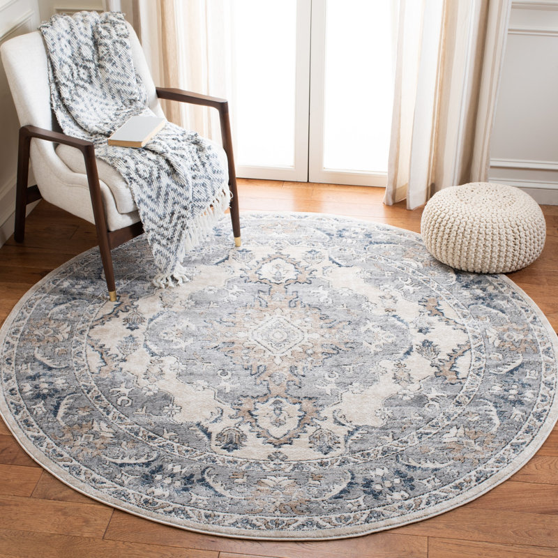 Aayza Oregon 800 Performance Oriental Rug, Round 6'7"