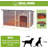 Extra Large Heated Dog House Outdoor Insulated For Winter, Weatherproof Dog Kennel With Anti-chewing Iron Frame, Insulated Dog Shelter For Large Breed (59.1'' Large)-1667147743