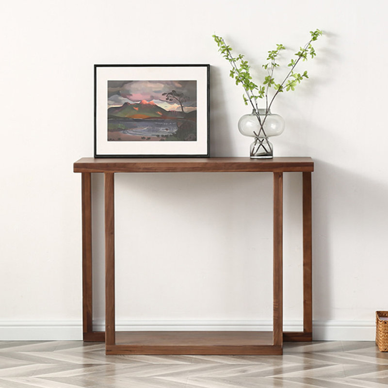 American-style simple rectangular console table, 31.5" H x 39.4" W x 13.8" D