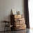 Modern Simple Black Walnut Entrance Cabinet Solid Wood Accent Chest