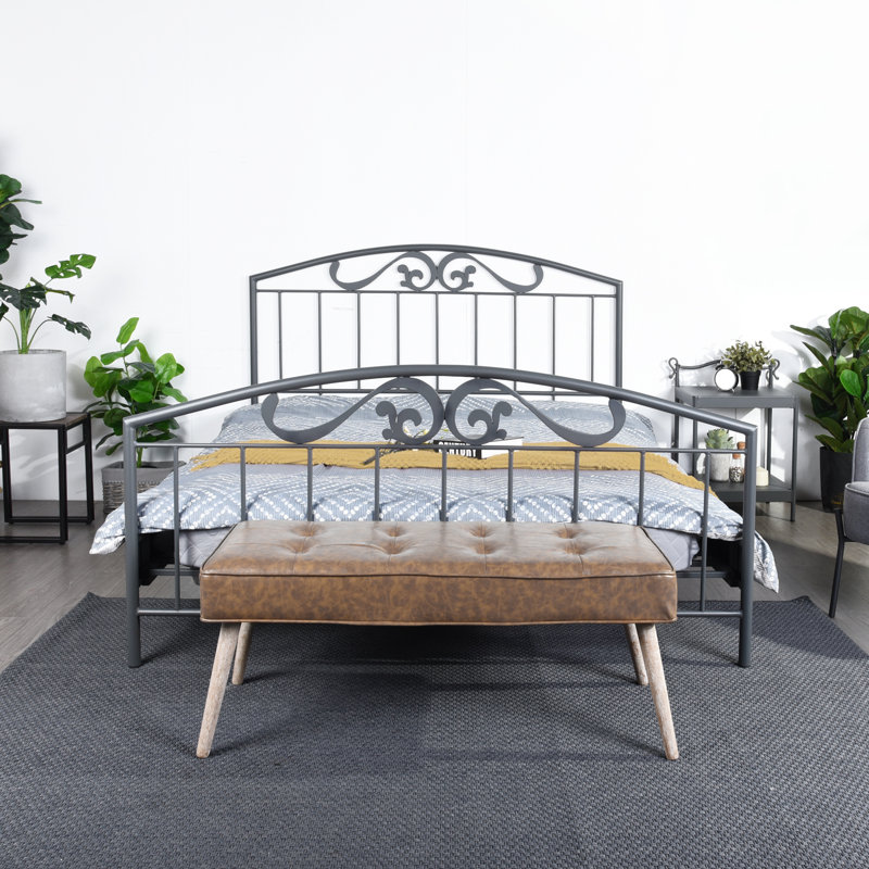 Lugo Solid Wood Bed, European Kingsize (160 x 200 cm)