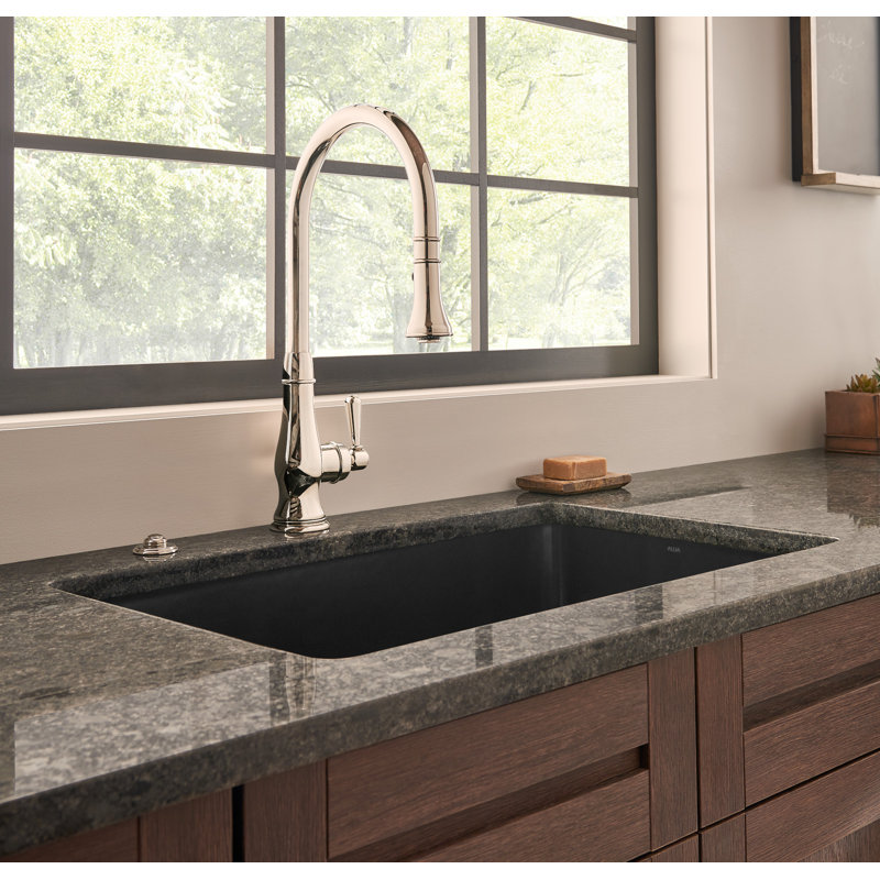 Patrizia Pull-Down Kitchen Faucet, Satin Nickel