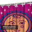 Rideau de douche bohème asiatique Sun Moon Boho avec 12 crochets-1728711475