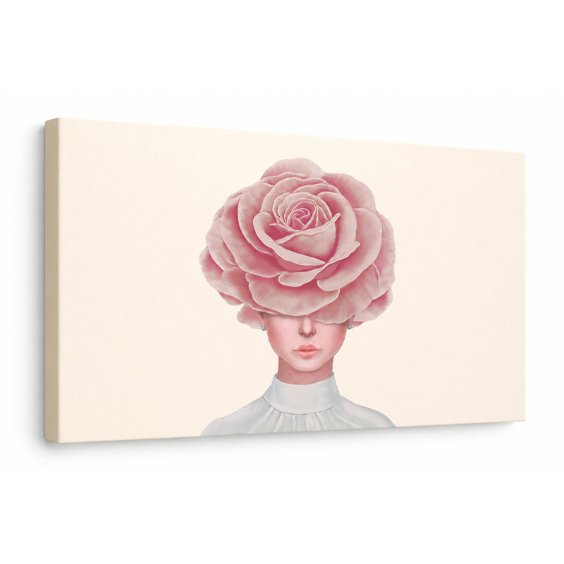 «Rose Crown Muse», reproduction d'art sur toile tendue, 2418
