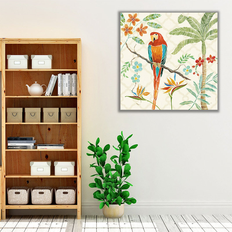«Tropical Paradise II», reproduction d'art sur toile, H 12 po x l 12 po