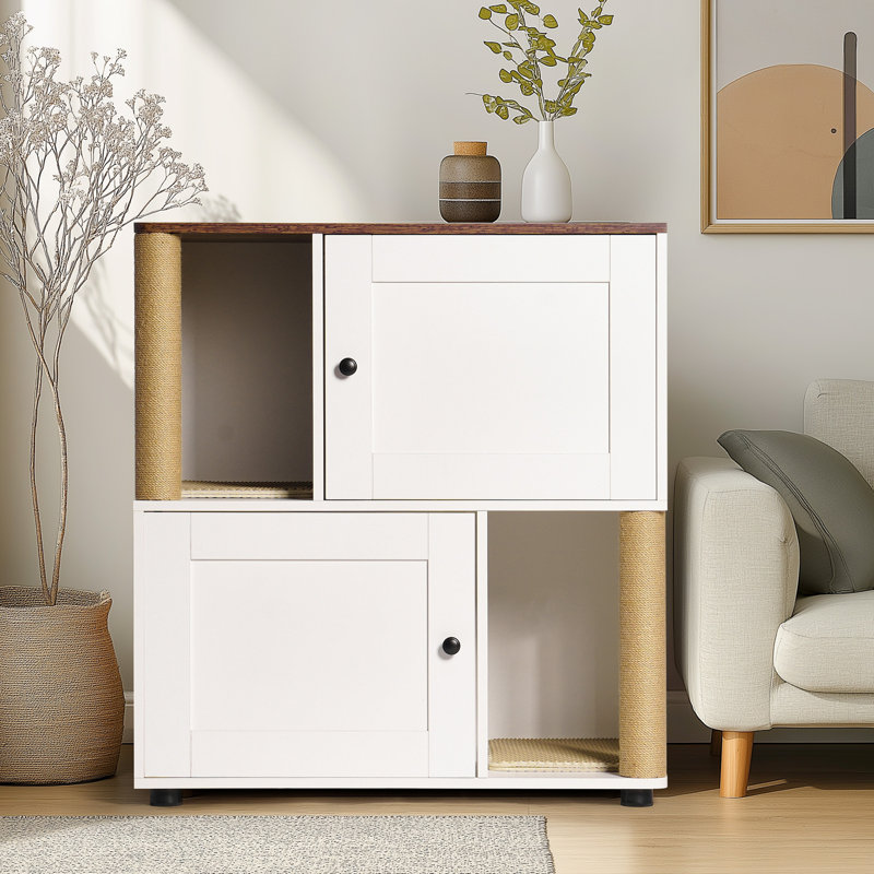 Double Cat Litter Box Enclouse