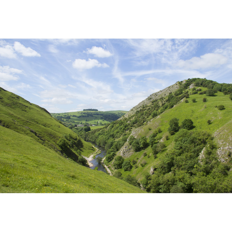 Derbyshire Landscape - Wrapped Canvas Print, 30cm H x 46cm W x 3.8 cm D
