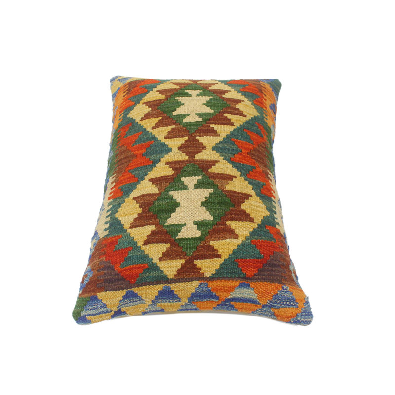 Wicks Cotton Reversible Throw Pillow