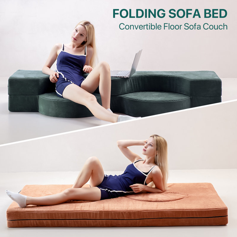 Coussin pliant - Lit pliant - Vert, Vert