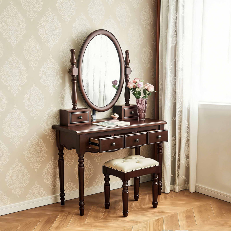 American style retro small dressing table