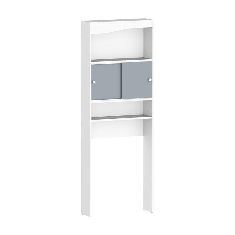 Arignote Bathroom Shelves, White/Grey