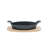 Basic Essentials Fajita Time Seasoned Cast Iron Non-Stick 2 Piece Skillet Set