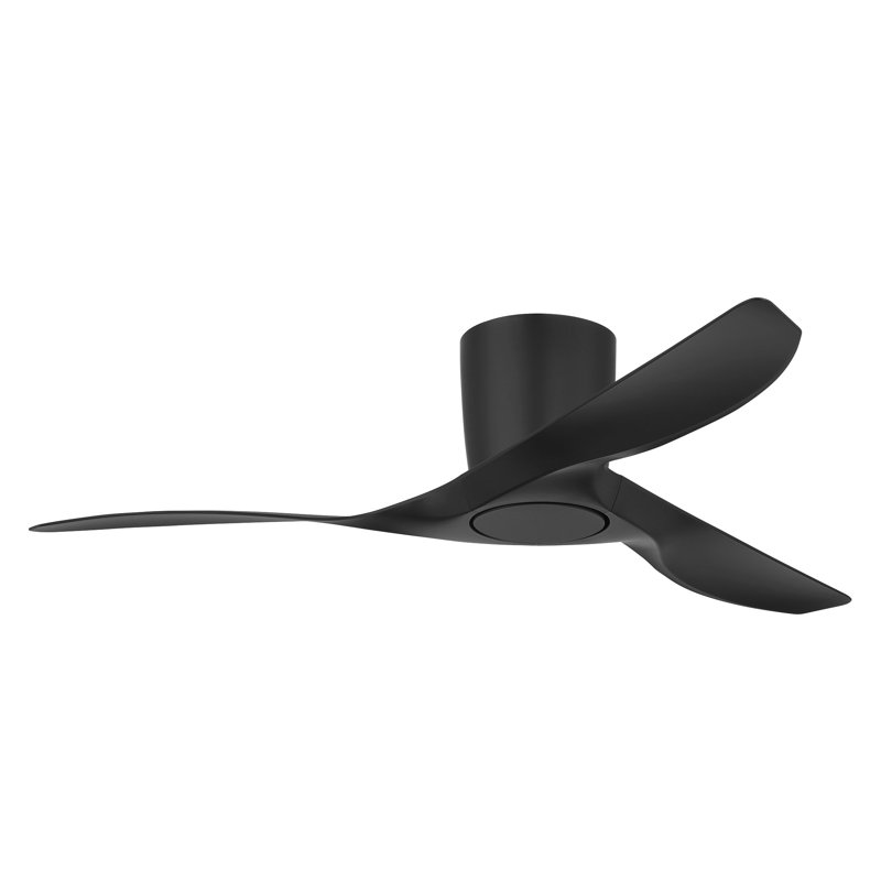 Frankhouse Ceiling Fan with LED Lights, Matte Black