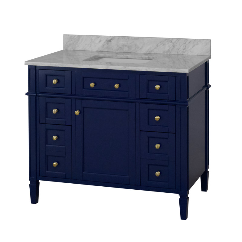 Ensemble de meuble-lavabo simple 42 po Lakeland, Bleu royal