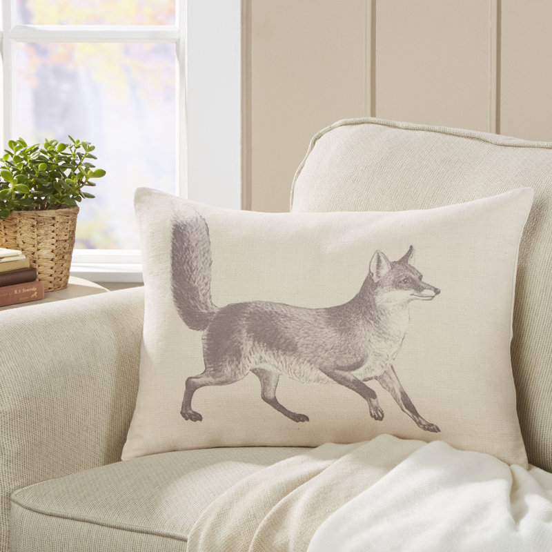 Cotton Reversible Throw Pillow