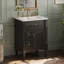 Meuble-lavabo 24 po avec lavabo, noir-1129732301