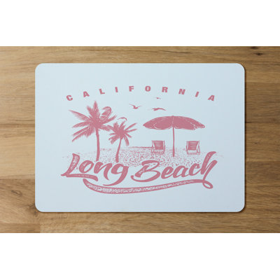 Sarai Polyester-Coated Hardboard No Pattern Rectangle Placemat