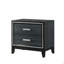 Nightstand With Two Drawers Wooden 1Pc Shimmering-1644575611