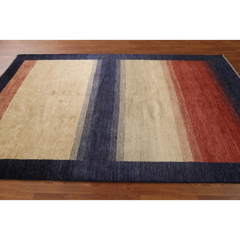 Tapis rayé Gabbeh 6 x 9
