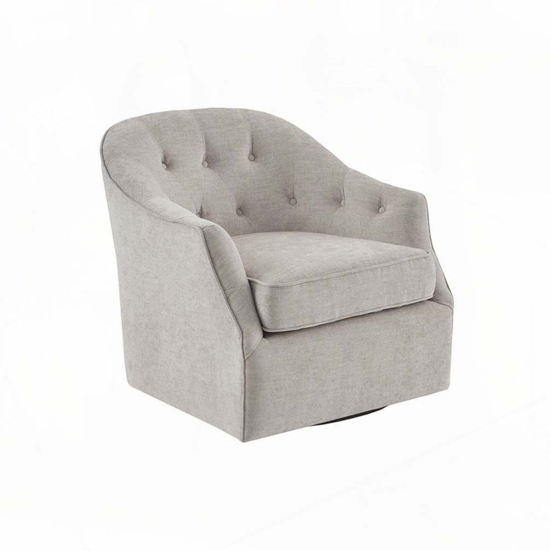 Fauteuil pivotant rembourré sans assemblage requis