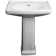 Proflo 19.63'' White Vitreous China Rectangular Bathroom Sink with Overflow