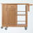 Douglas Natural Finish Multiple Storage Utility Cart with Wheels, 35.40'' H X 36.40'' W X 18.35'' D
