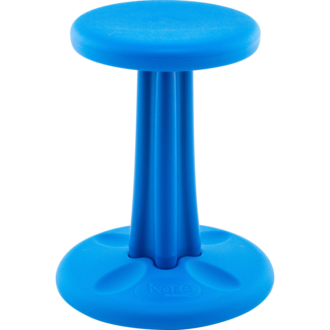 Kore Design™ Wobble Stool Chair – Ergonomic Flexible Seating for Active Kids, ADD/ADHD Support, Classroom, School & Home Use Kore Design Seat Color: Blue Seat Height: 16" H x 13.75" W x 13.75" D