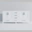 Meuble-lavabo double avec plateau en marbre-2063599291