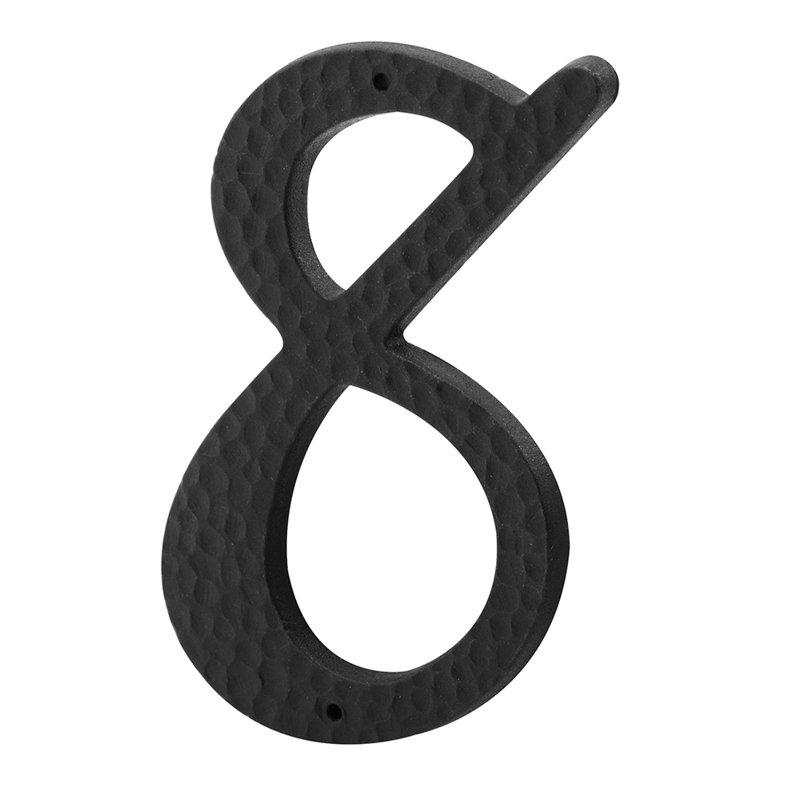Numéro de maison de 3 po Prime-Line, plastique, noir avec clous, 8