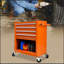 Chariot à outils multifonctionnel avec 4 roulettes - Orange-130369936